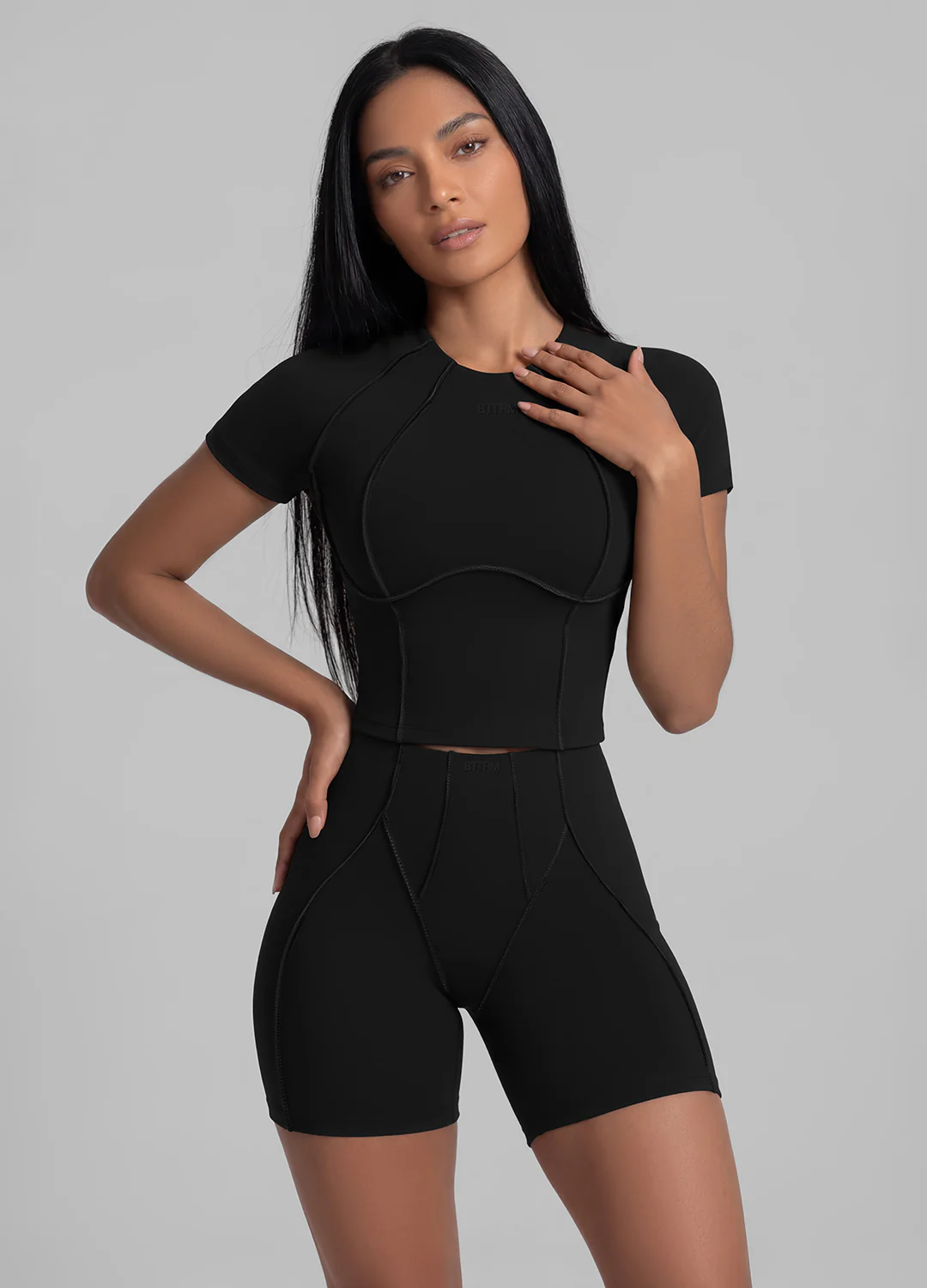 Contour Stitch Micro Shorts - Image 2