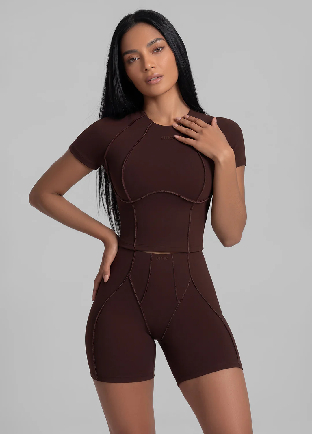 Contour Stitch Micro Shorts - Image 2