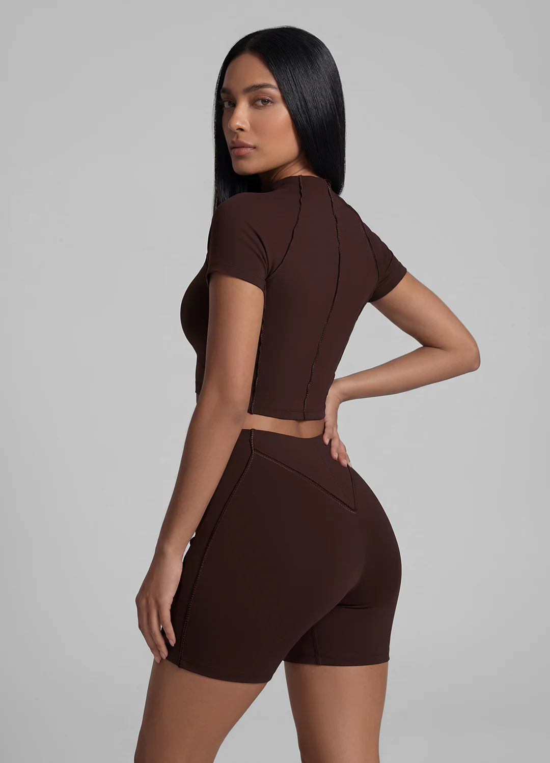 Contour Stitch Micro Shorts - Image 3