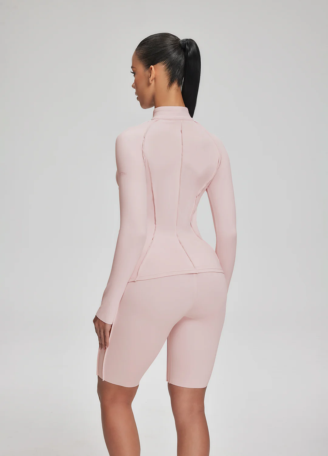 Contour Zip-Up Long Sleeve Top - Image 3