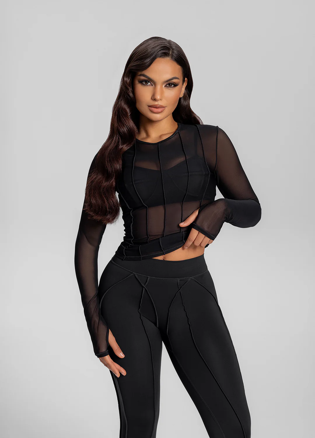 Contoured Long Sleeve Top