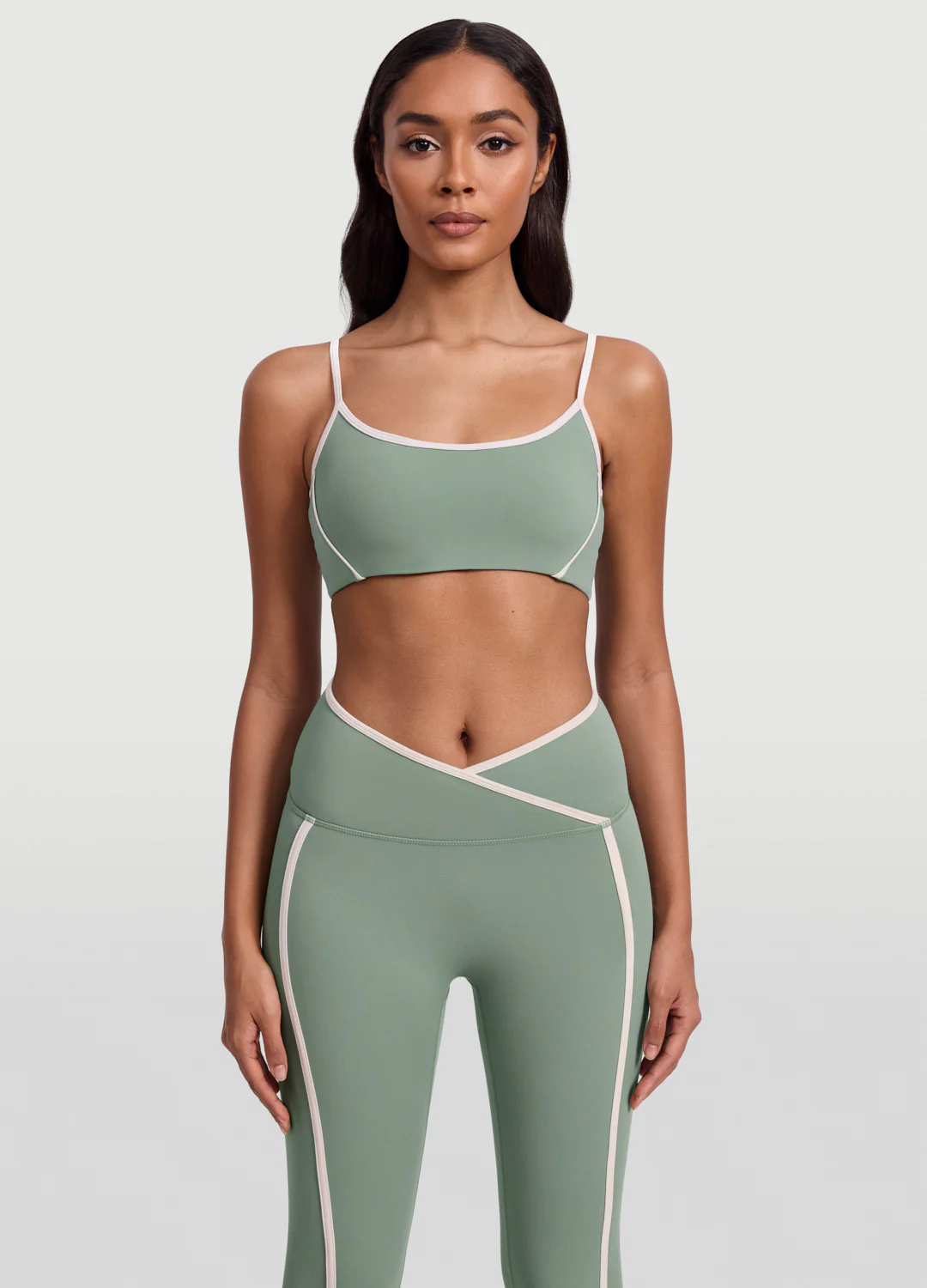 Contrast Scoop Top