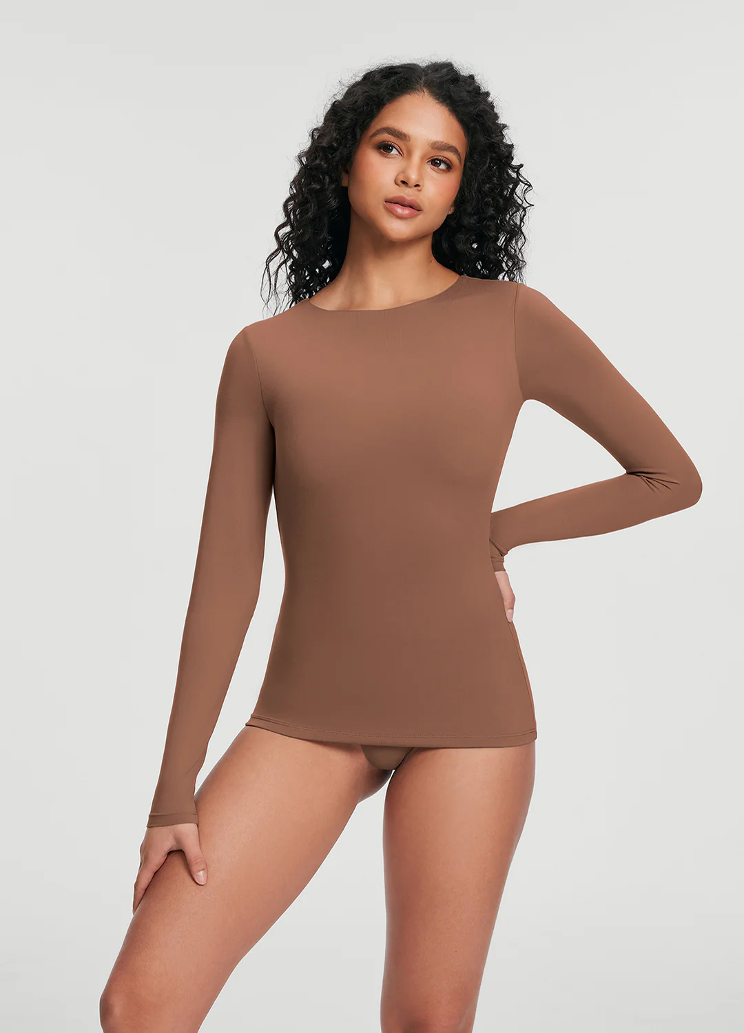 Crew Neck Long Sleeve Top