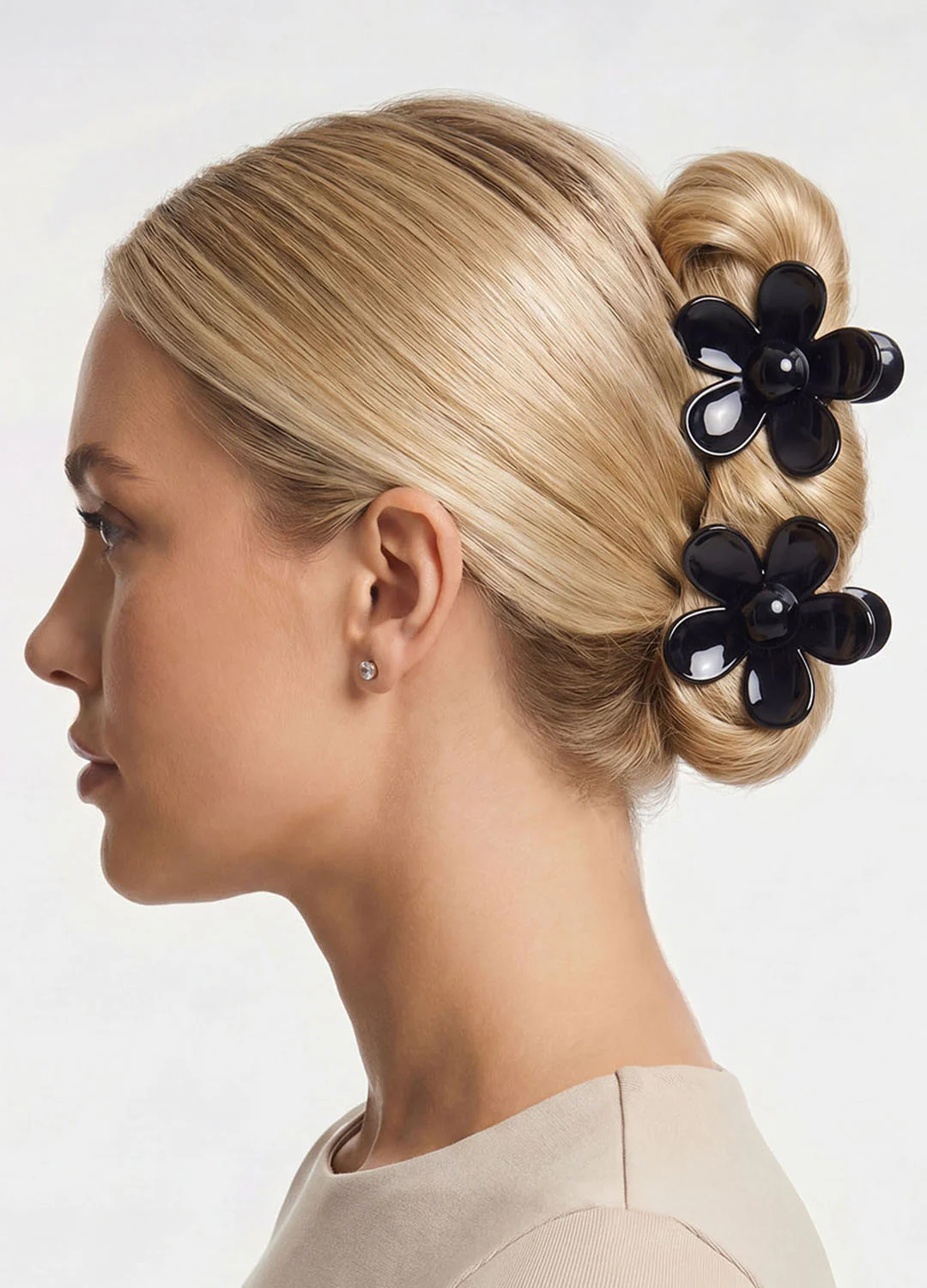 Flower-Shaped Hair Clip