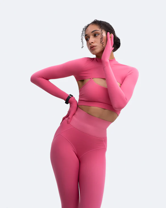 Glove Sleeve Crop Top - Image 2