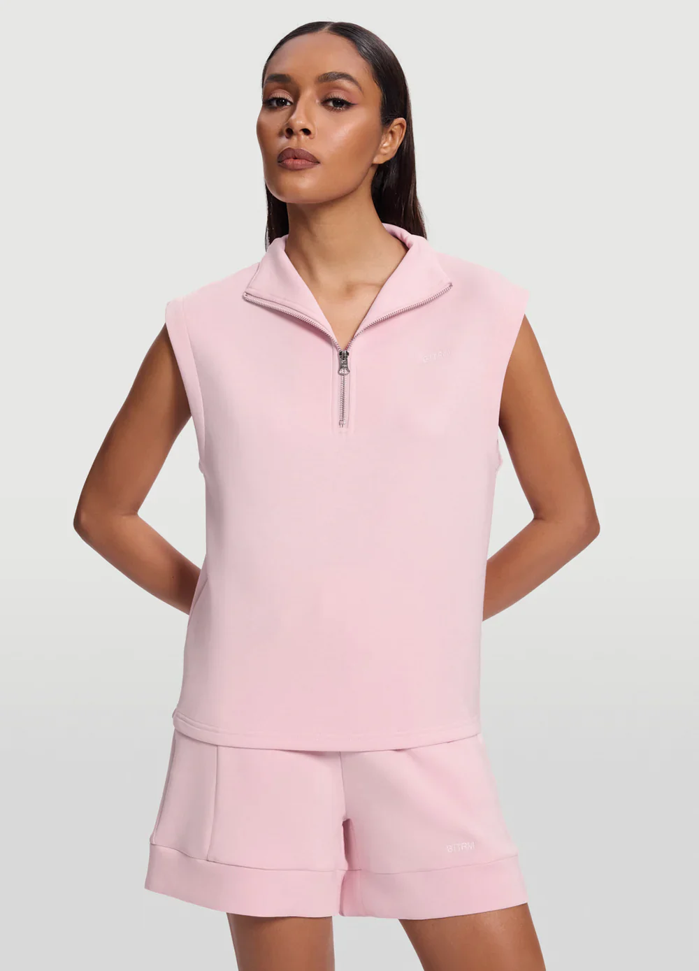 Half-Zip & Lounge Shorts Set - Image 2
