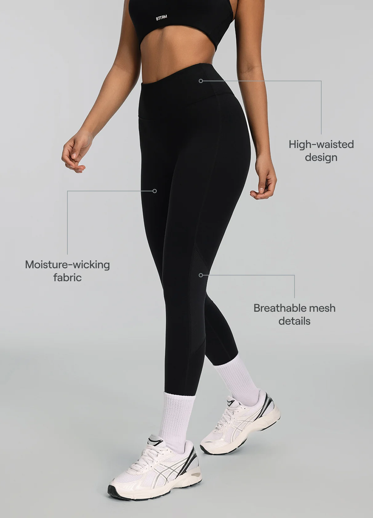 High-Waisted Impact Mesh Leggings - Image 2