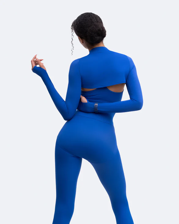 Long Sleeve Crew Neck Shrug - Image 3