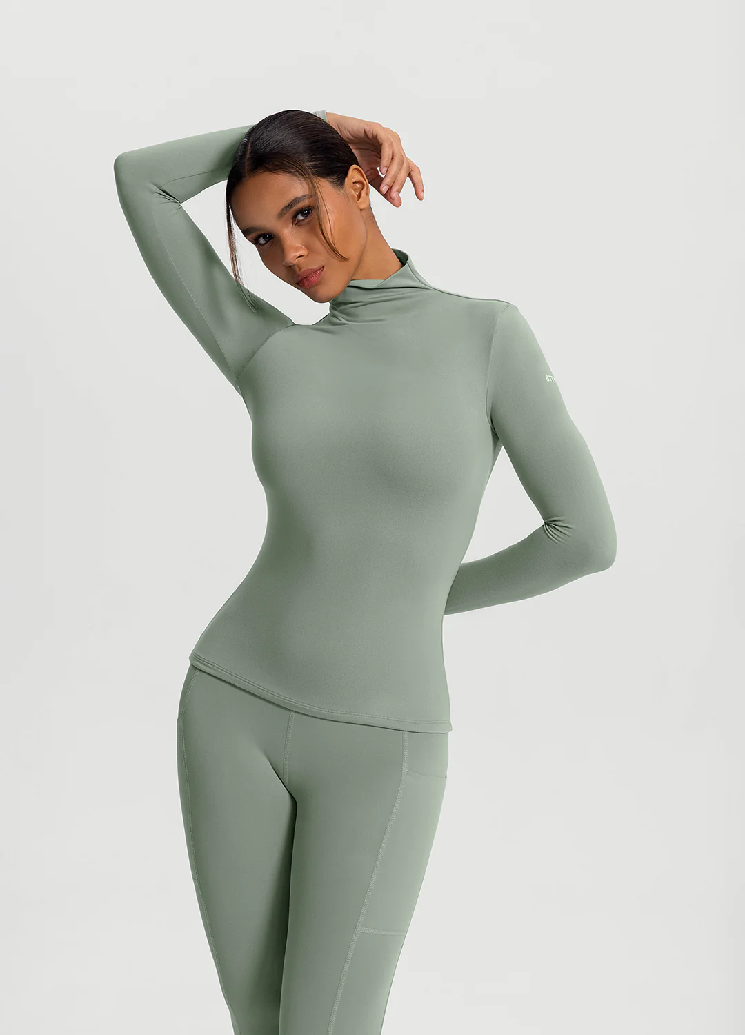 Mock Neck Long Sleeve Top