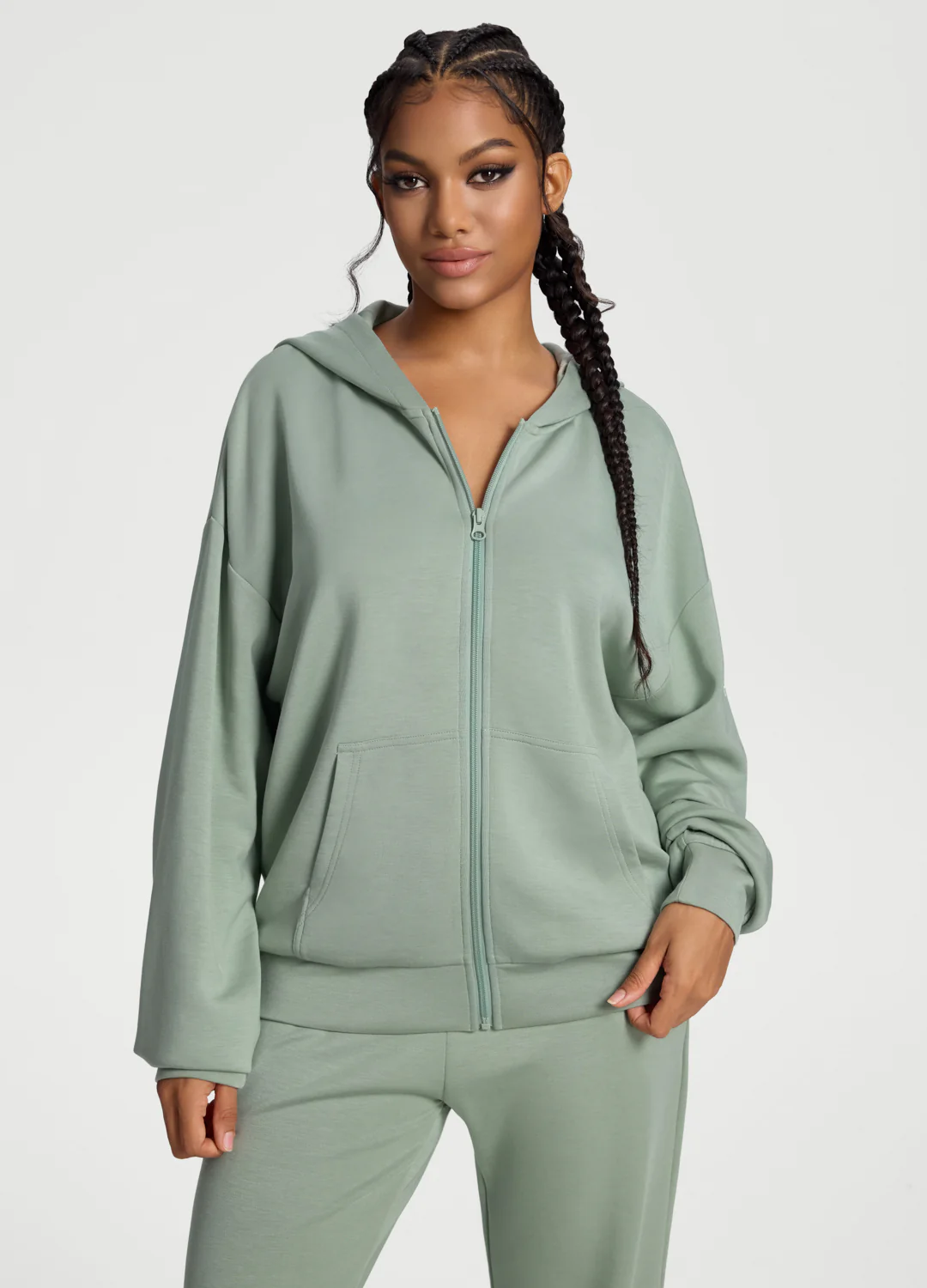 Oversized Zip-Up Hoodie
