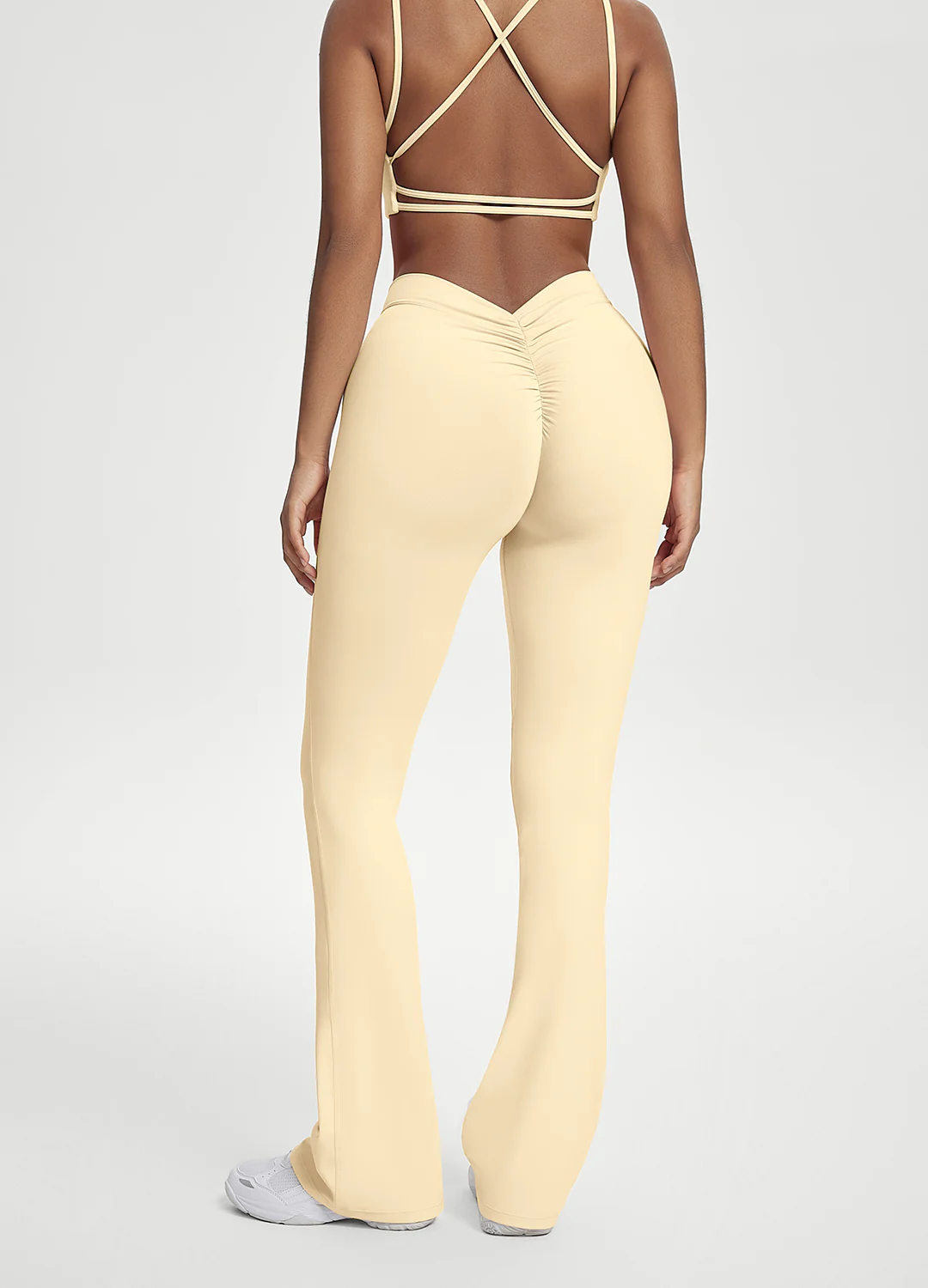 Scrunch Back Flared Leggings - Image 3