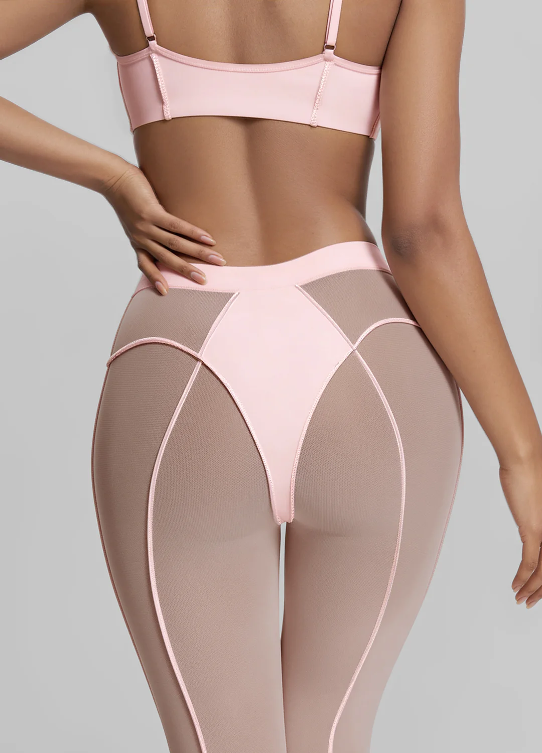 Semi-Sheer High-Rise Capri Leggings - Image 4