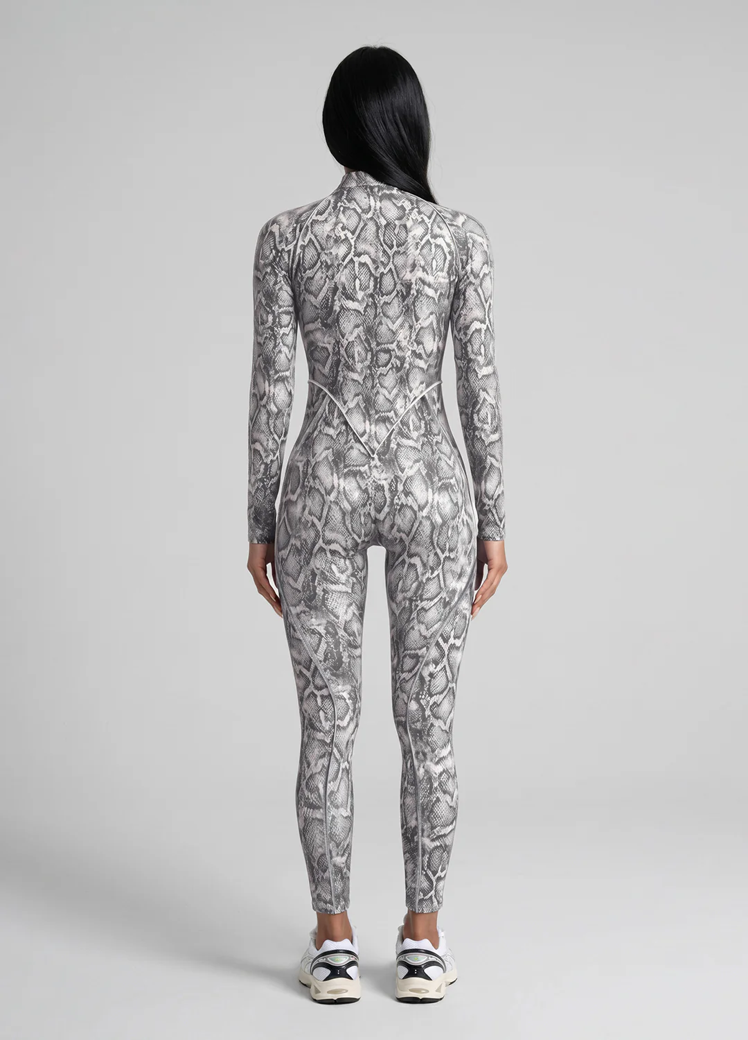 Silver Snake Closed-Back Catsuit - Image 4
