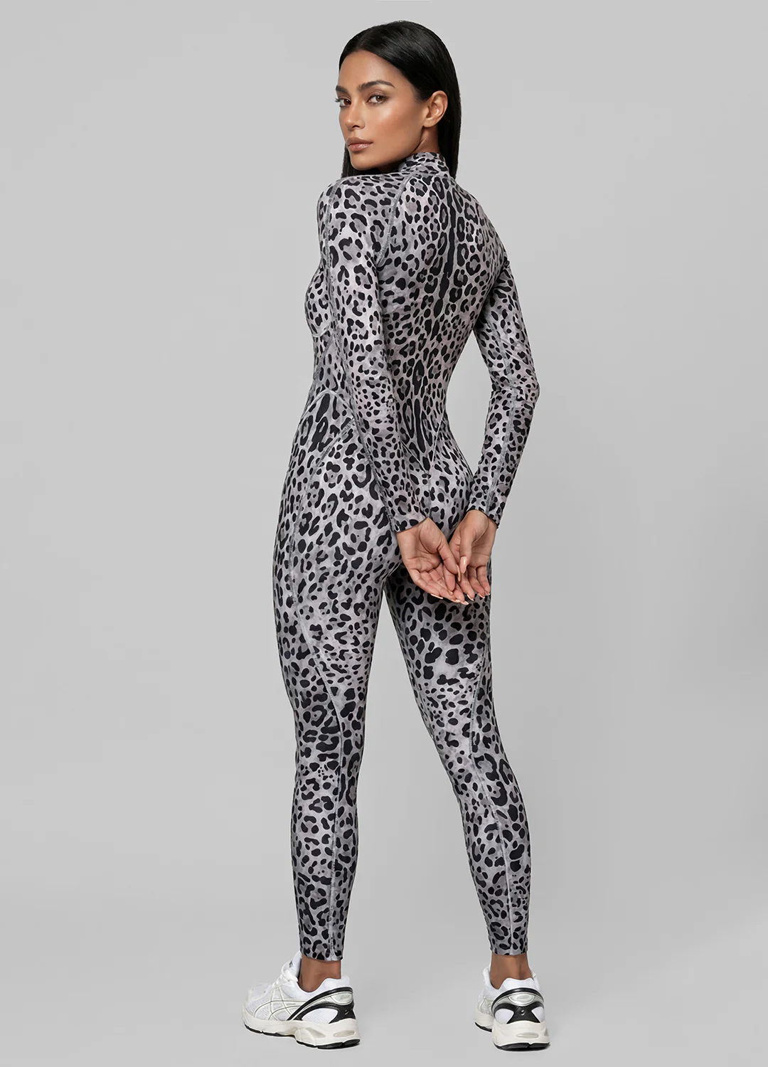 Snow Leopard Closed-Back Catsuit - Image 4