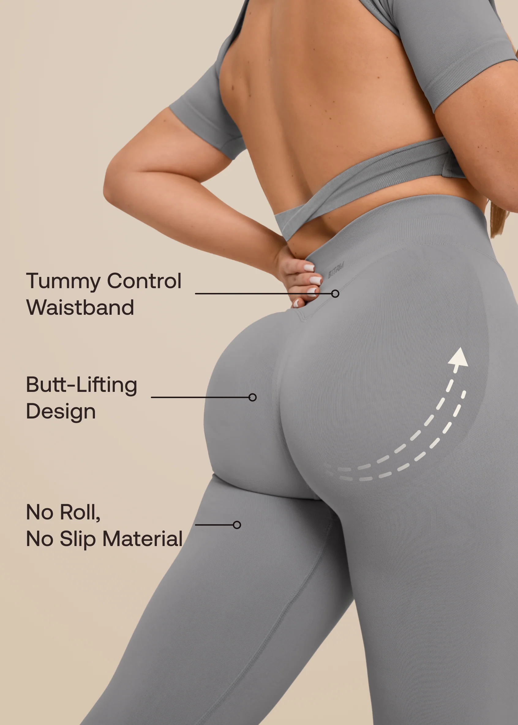 Ultrasculpt High Waisted Butt Lifting Tummy Control Shaping Training Leggings