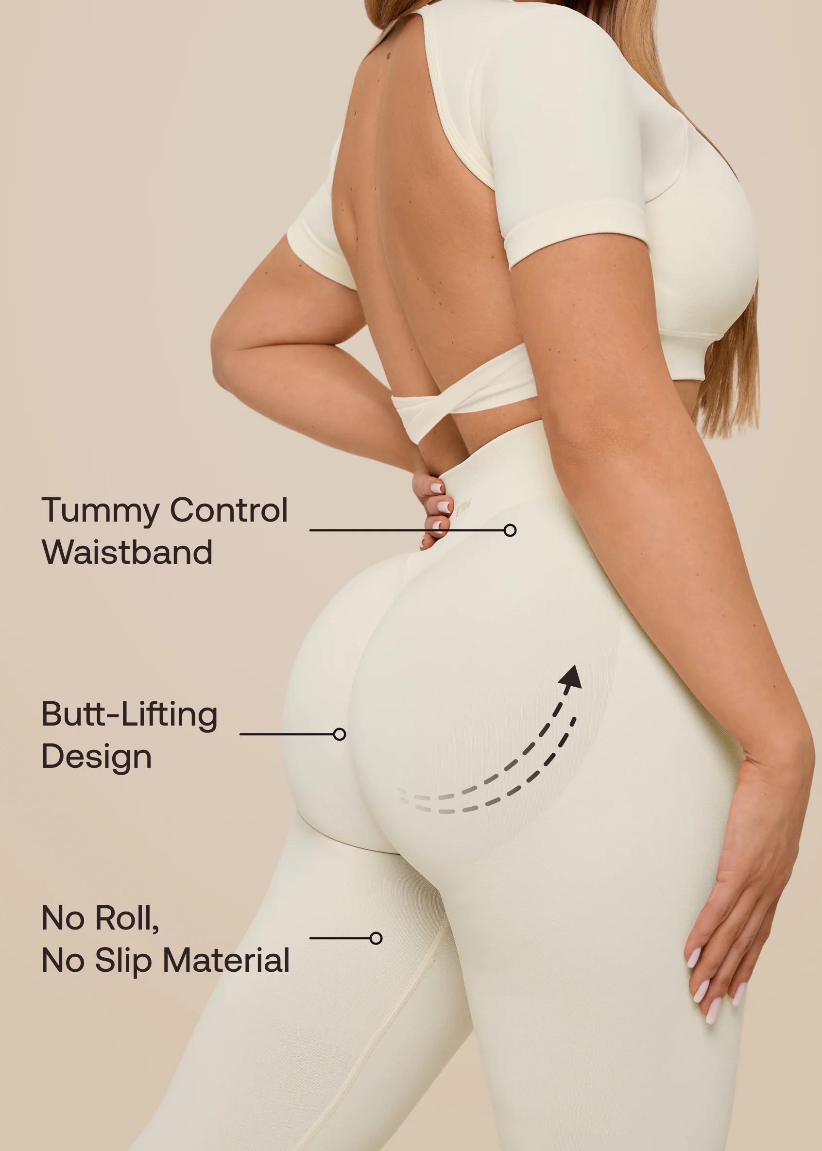 Ultrasculpt High Waisted Butt Lifting Tummy Control Shaping Training Leggings