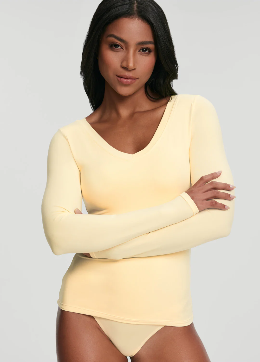 V-Neck Long Sleeve Top - Image 4
