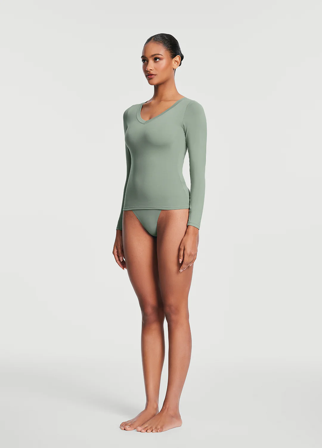 V-Neck Long Sleeve Top - Image 5