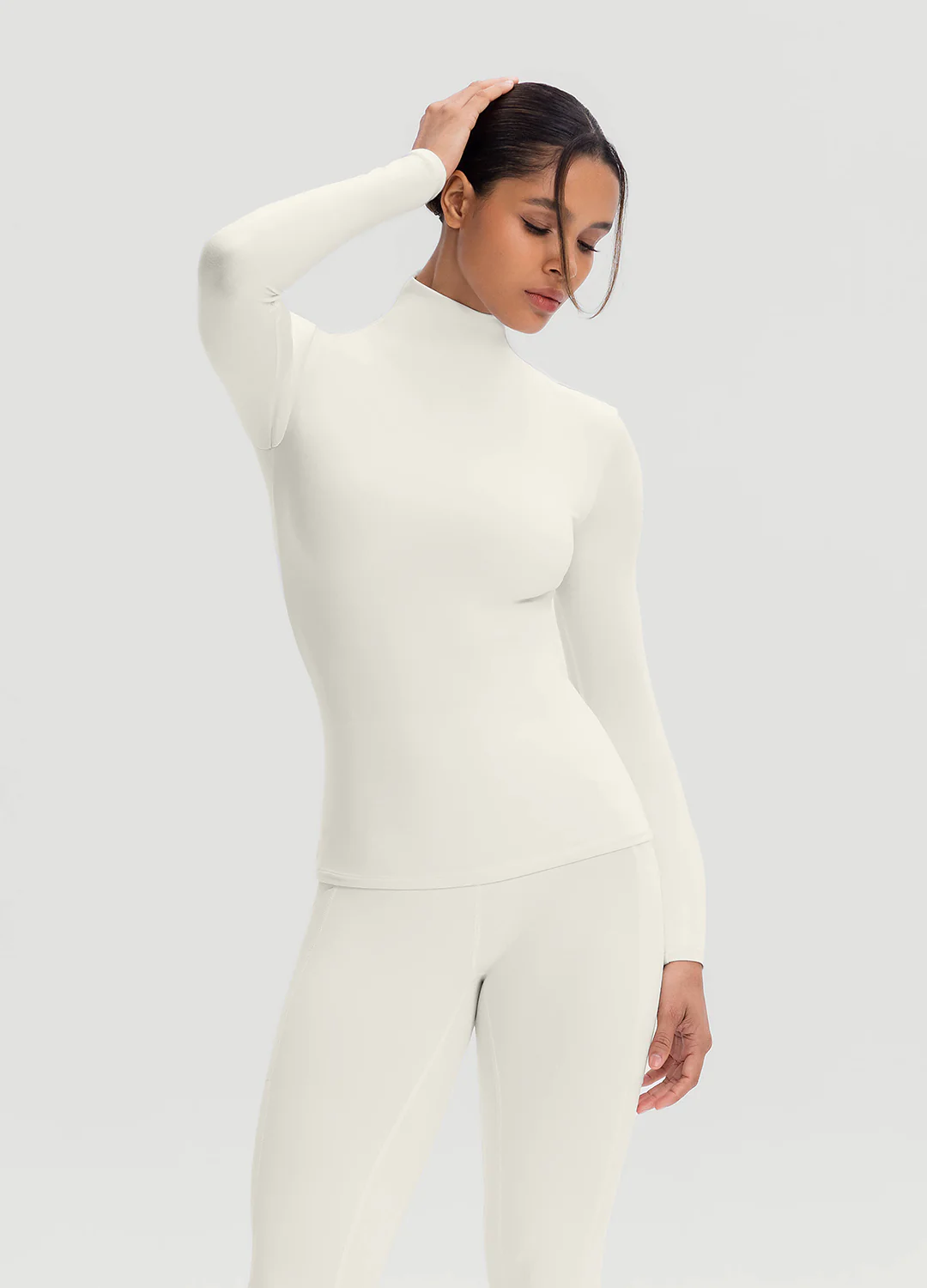 Mock Neck Long Sleeve Top